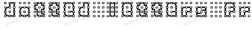 dotted letters fr字体转换